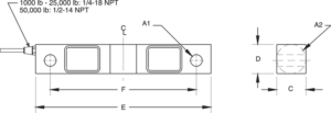 rl75016 1 png 1 Rice Lake RL75016SS Stainless Steel,Double-Ended Beam Load Cell