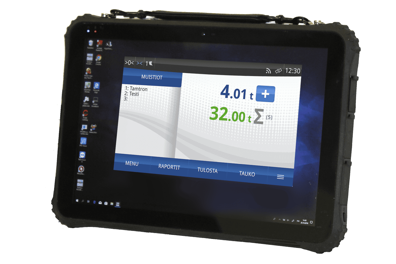 tamtron one power material handler scale 210412 links power pc software materiaalivaaka Tamtron One Power Material Handler Scale