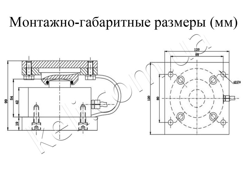 vuzol vbudovi ybs m c shema Узел встраивания YBS-M (C)
